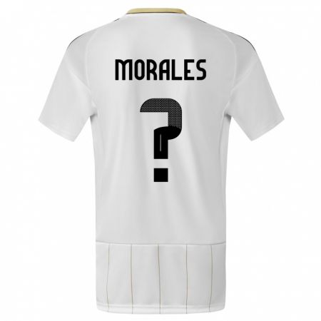 Kandiny Herren Costa Rica Bryan Morales #0 Weiß Auswärtstrikot Trikot 24-26 T-Shirt