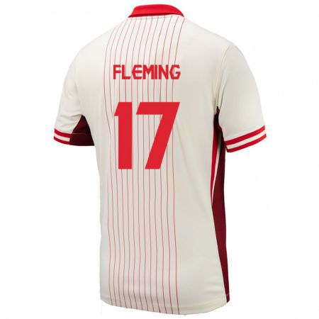 Kandiny Herren Kanada Jessie Fleming #17 Weiß Auswärtstrikot Trikot 24-26 T-Shirt