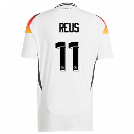 Kandiny Damen Deutschland Marco Reus #11 Weiß Heimtrikot Trikot 24-26 T-Shirt