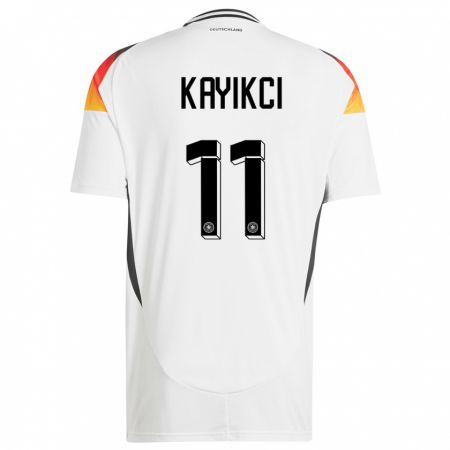 Kandiny Damen Deutschland Hasret Kayikci #11 Weiß Heimtrikot Trikot 24-26 T-Shirt