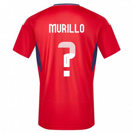 Kandiny Damen Costa Rica Isaac Murillo #0 Rot Heimtrikot Trikot 24-26 T-Shirt