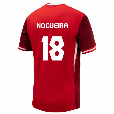 Kandiny Damen Kanada Matthew Nogueira #18 Rot Heimtrikot Trikot 24-26 T-Shirt