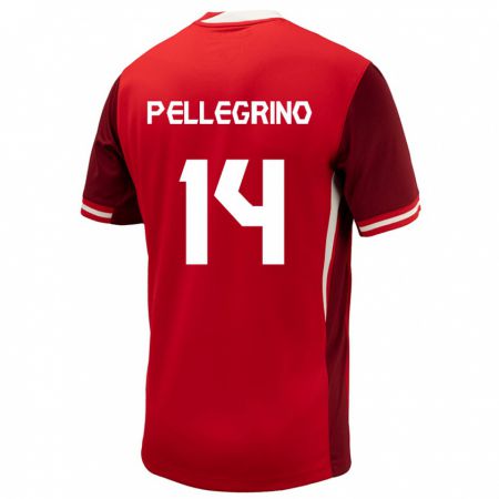 Kandiny Damen Kanada Gabriel Pellegrino #14 Rot Heimtrikot Trikot 24-26 T-Shirt