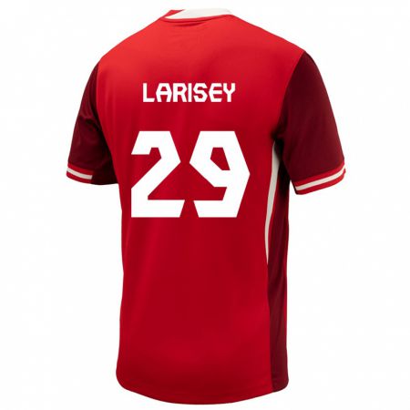 Kandiny Damen Kanada Clarissa Larisey #29 Rot Heimtrikot Trikot 24-26 T-Shirt