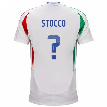 Kandiny Damen Italien Pietro Stocco #0 Weiß Auswärtstrikot Trikot 24-26 T-Shirt