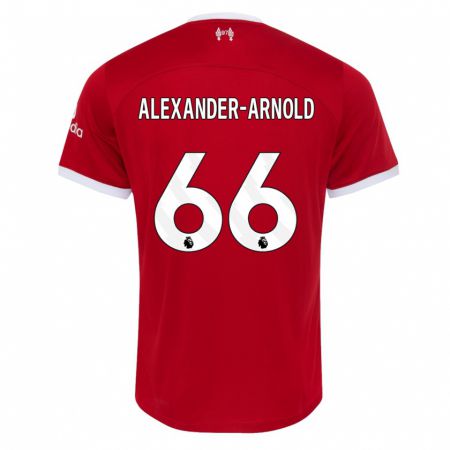 Kandiny Kinder Trent Alexander-Arnold #66 Rot Heimtrikot Trikot 2023/24 T-Shirt
