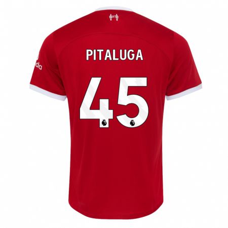 Kandiny Kinder Marcelo Pitaluga #45 Rot Heimtrikot Trikot 2023/24 T-Shirt
