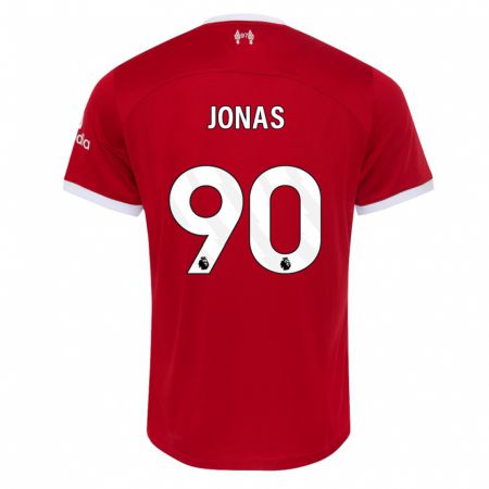 Kandiny Kinder Lee Jonas #90 Rot Heimtrikot Trikot 2023/24 T-Shirt