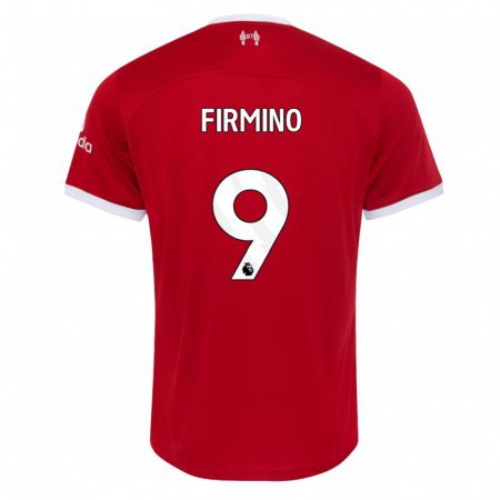 Kandiny Kinder Roberto Firmino #9 Rot Heimtrikot Trikot 2023/24 T-Shirt