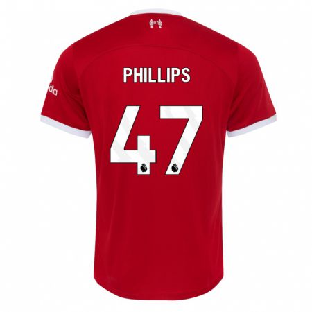 Kandiny Kinder Nathaniel Phillips #47 Rot Heimtrikot Trikot 2023/24 T-Shirt