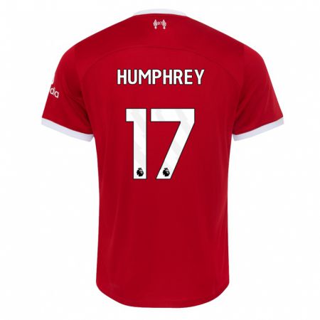 Kandiny Kinder Carla Humphrey #17 Rot Heimtrikot Trikot 2023/24 T-Shirt