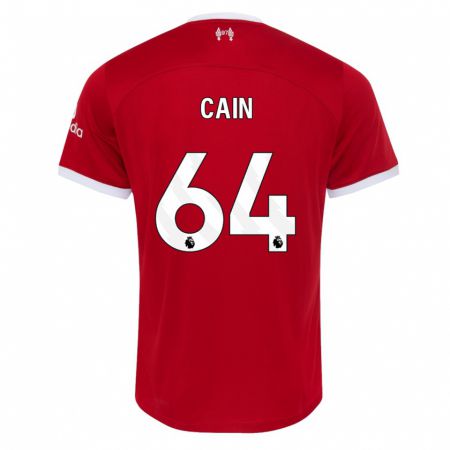 Kandiny Kinder Jake Cain #64 Rot Heimtrikot Trikot 2023/24 T-Shirt