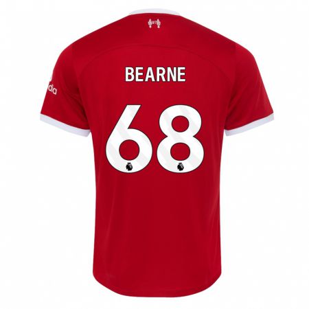 Kandiny Kinder Jack Bearne #68 Rot Heimtrikot Trikot 2023/24 T-Shirt