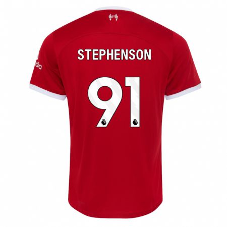 Kandiny Kinder Luca Stephenson #91 Rot Heimtrikot Trikot 2023/24 T-Shirt