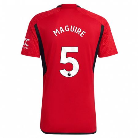 Kandiny Kinder Harry Maguire #5 Rot Heimtrikot Trikot 2023/24 T-Shirt