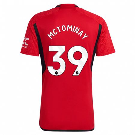 Kandiny Kinder Scott Mctominay #39 Rot Heimtrikot Trikot 2023/24 T-Shirt