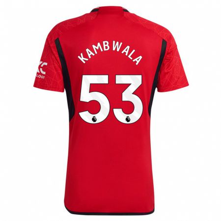 Kandiny Kinder Willy Kambwala #53 Rot Heimtrikot Trikot 2023/24 T-Shirt