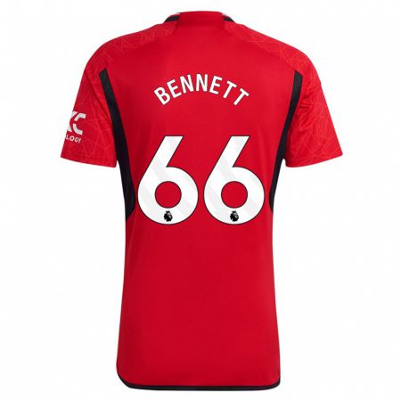 Kandiny Kinder Rhys Bennett #66 Rot Heimtrikot Trikot 2023/24 T-Shirt