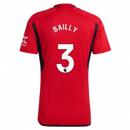 Kandiny Kinder Eric Bailly #3 Rot Heimtrikot Trikot 2023/24 T-Shirt