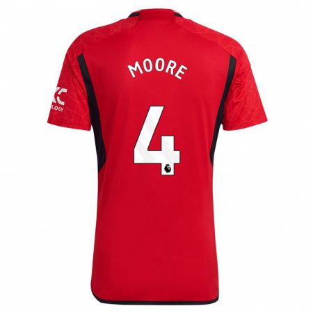 Kandiny Kinder Jade Moore #4 Rot Heimtrikot Trikot 2023/24 T-Shirt