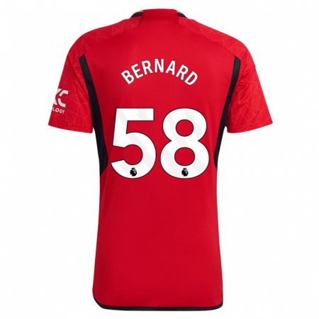 Kandiny Kinder Bernard #58 Rot Heimtrikot Trikot 2023/24 T-Shirt