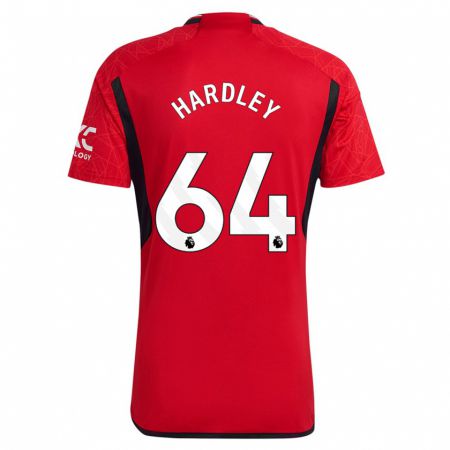 Kandiny Kinder Bjorn Hardley #64 Rot Heimtrikot Trikot 2023/24 T-Shirt