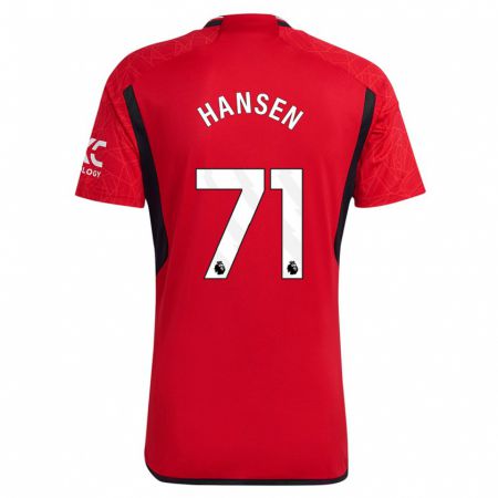 Kandiny Kinder Isak Hansen-Aaroen #71 Rot Heimtrikot Trikot 2023/24 T-Shirt