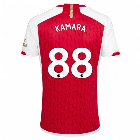 Kandiny Kinder Osman Kamara #88 Rot Heimtrikot Trikot 2023/24 T-Shirt