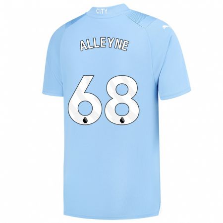 Kandiny Kinder Max Alleyne #68 Hellblau Heimtrikot Trikot 2023/24 T-Shirt