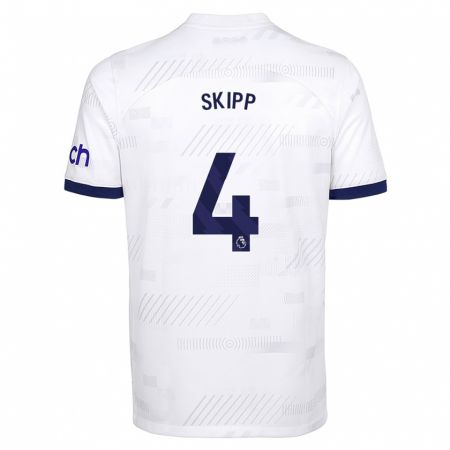 Kandiny Kinder Oliver Skipp #4 Weiß Heimtrikot Trikot 2023/24 T-Shirt
