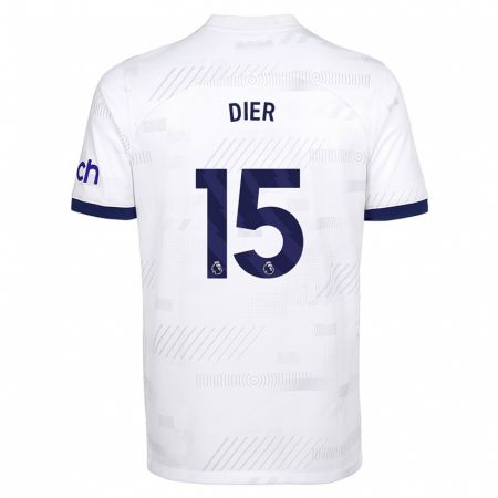 Kandiny Kinder Eric Dier #15 Weiß Heimtrikot Trikot 2023/24 T-Shirt