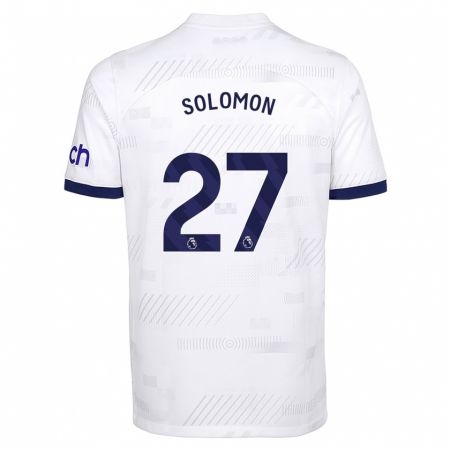 Kandiny Kinder Manor Solomon #27 Weiß Heimtrikot Trikot 2023/24 T-Shirt