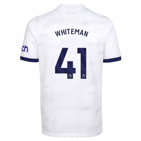 Kandiny Kinder Alfie Whiteman #41 Weiß Heimtrikot Trikot 2023/24 T-Shirt