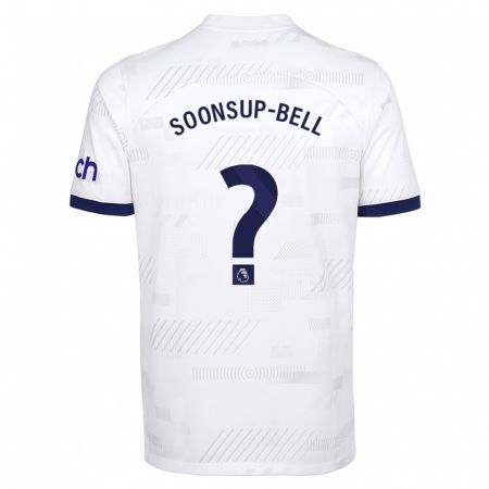 Kandiny Kinder Jude Soonsup-Bell #0 Weiß Heimtrikot Trikot 2023/24 T-Shirt