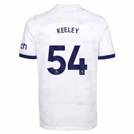 Kandiny Kinder Josh Keeley #54 Weiß Heimtrikot Trikot 2023/24 T-Shirt