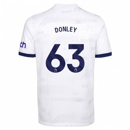Kandiny Kinder Jamie Donley #63 Weiß Heimtrikot Trikot 2023/24 T-Shirt