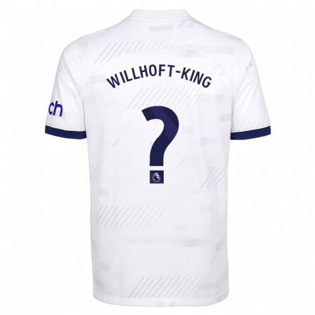 Kandiny Kinder Han Willhoft-King #0 Weiß Heimtrikot Trikot 2023/24 T-Shirt