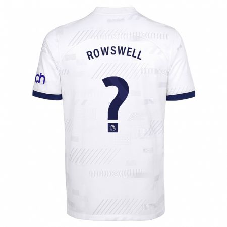 Kandiny Kinder James Rowswell #0 Weiß Heimtrikot Trikot 2023/24 T-Shirt