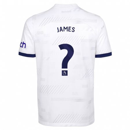 Kandiny Kinder Herbie James #0 Weiß Heimtrikot Trikot 2023/24 T-Shirt
