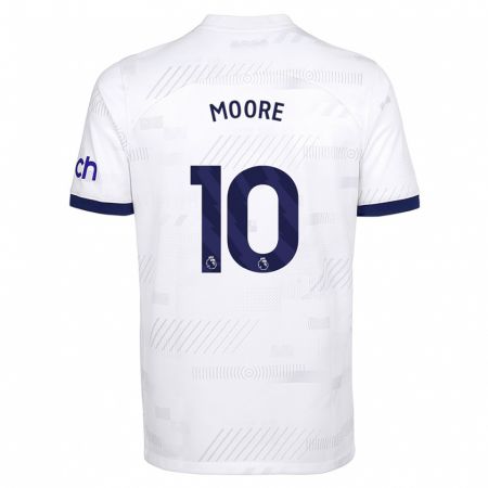 Kandiny Kinder Mikey Moore #10 Weiß Heimtrikot Trikot 2023/24 T-Shirt