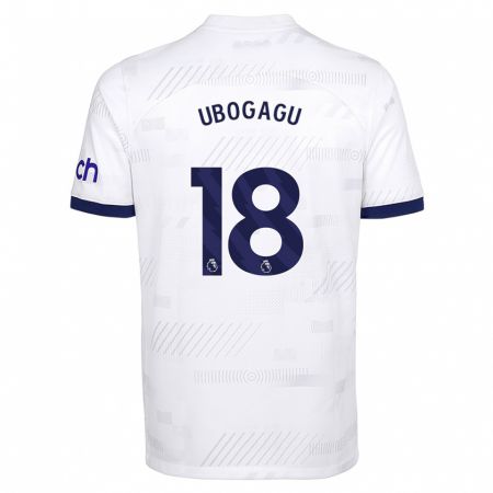 Kandiny Kinder Chioma Ubogagu #18 Weiß Heimtrikot Trikot 2023/24 T-Shirt
