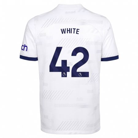 Kandiny Kinder Harvey White #42 Weiß Heimtrikot Trikot 2023/24 T-Shirt