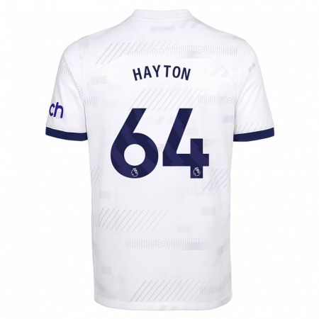 Kandiny Kinder Adam Hayton #64 Weiß Heimtrikot Trikot 2023/24 T-Shirt