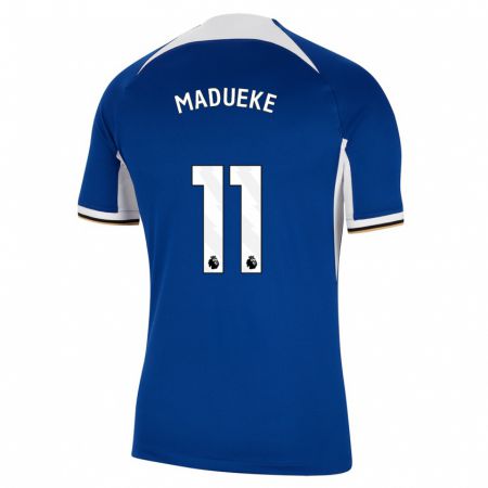 Kandiny Kinder Noni Madueke #11 Blau Heimtrikot Trikot 2023/24 T-Shirt