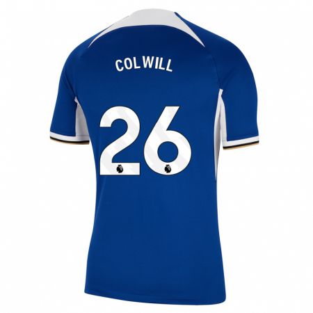 Kandiny Kinder Levi Colwill #26 Blau Heimtrikot Trikot 2023/24 T-Shirt
