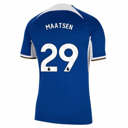 Kandiny Kinder Ian Maatsen #29 Blau Heimtrikot Trikot 2023/24 T-Shirt