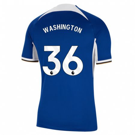 Kandiny Kinder Deivid Washington #36 Blau Heimtrikot Trikot 2023/24 T-Shirt