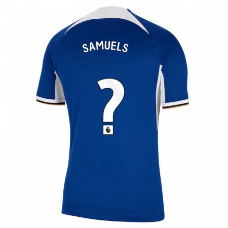 Kandiny Kinder Ishé Samuels-Smith #0 Blau Heimtrikot Trikot 2023/24 T-Shirt