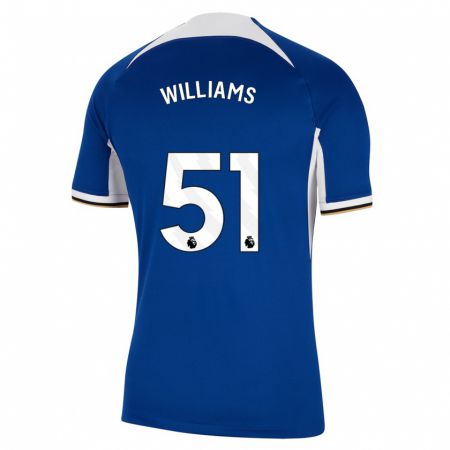 Kandiny Kinder Dylan Williams #51 Blau Heimtrikot Trikot 2023/24 T-Shirt
