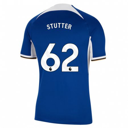 Kandiny Kinder Ronnie Stutter #62 Blau Heimtrikot Trikot 2023/24 T-Shirt